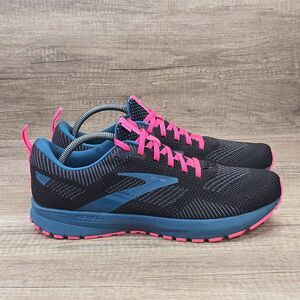 Brooks Revel 5 Women's Size 12 B Black Pink Running Shoes (1203611B067)